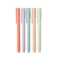 Wholesale In Stock Ultra Simple Gel Pen Macaron Color Gel Pen Gelpens For School Students Office
